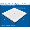 Plato de Ducha Jerez Blanco 80x80x6 (2 Piezas)
