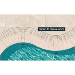 Borde de piscina Creta Stromboli Cream 33x50 (pack 2u)