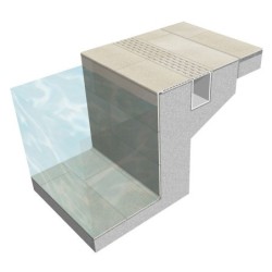 Borde de piscina Creta Cements Warm 33x50 (pack 2u)