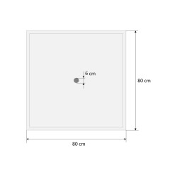 Plato de Ducha Piscinas 80x80