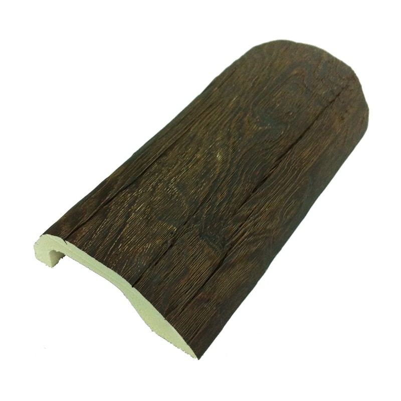 Viga poliuretano 1/2 caña imitación madera 300X14x7,5cm
