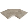 Esquina interior curva serie Stela Grey SI3 46x46x2,6