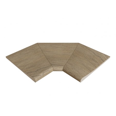 Esquina interior curva serie Alma Pure SI3 46x46x2,6