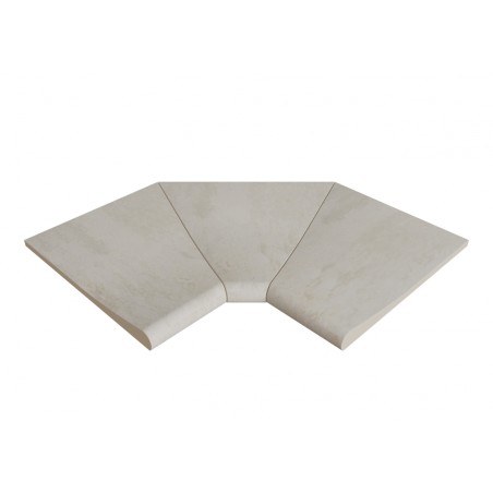 Esquina interior curva serie Pietro White SI3 46x46x2,6 Esquina interior curva serie Pietro White SI3 46x46x2,6