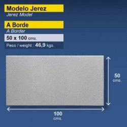 Borde de piscina recto 50x100 Jerez