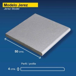 Borde de piscina recto 50x50 Jerez