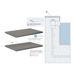 Borde de piscina Yoho Teca 45x75x3 (pack 2ud)