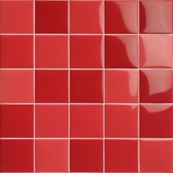 Pool Porcelánico Rojo en malla 30,5x30,5 (caja 1,02m2)