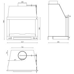 Hogar Insertable BH-100 (sin puerta)